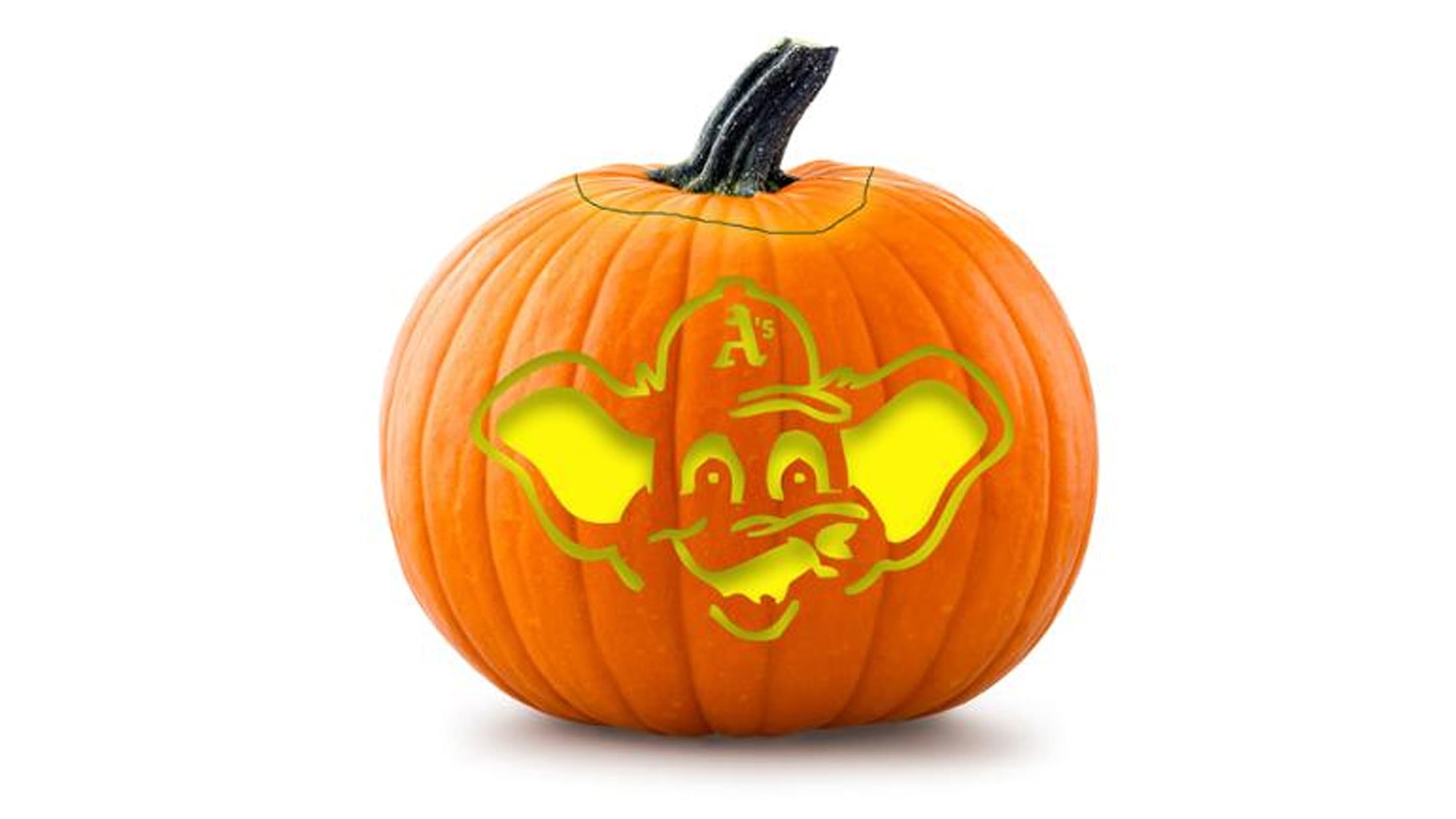 Pumpkin Stencils  Oakland Athletics