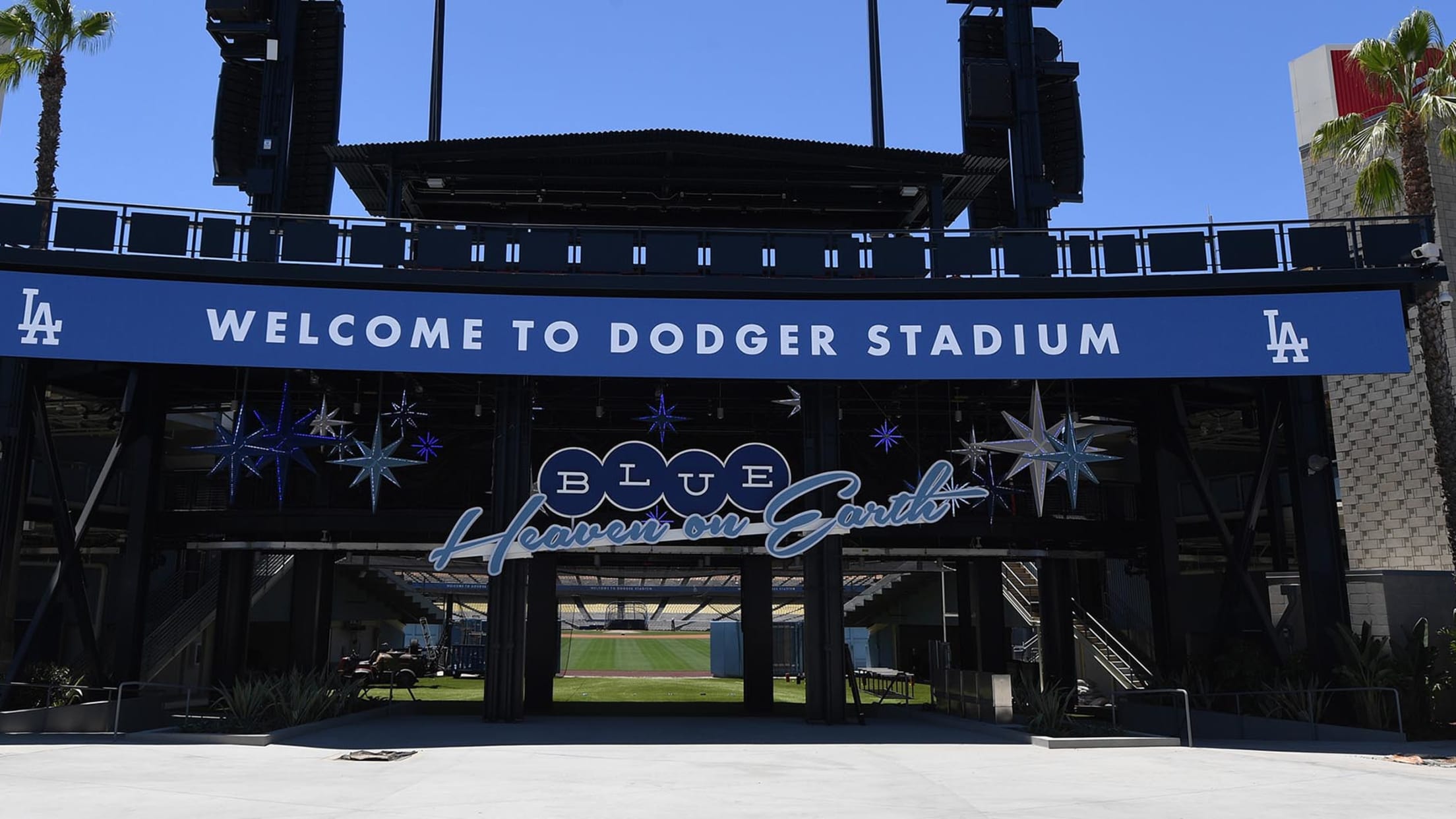 Dodger Stadium's Centerfield Renovations & New Front Door Toured