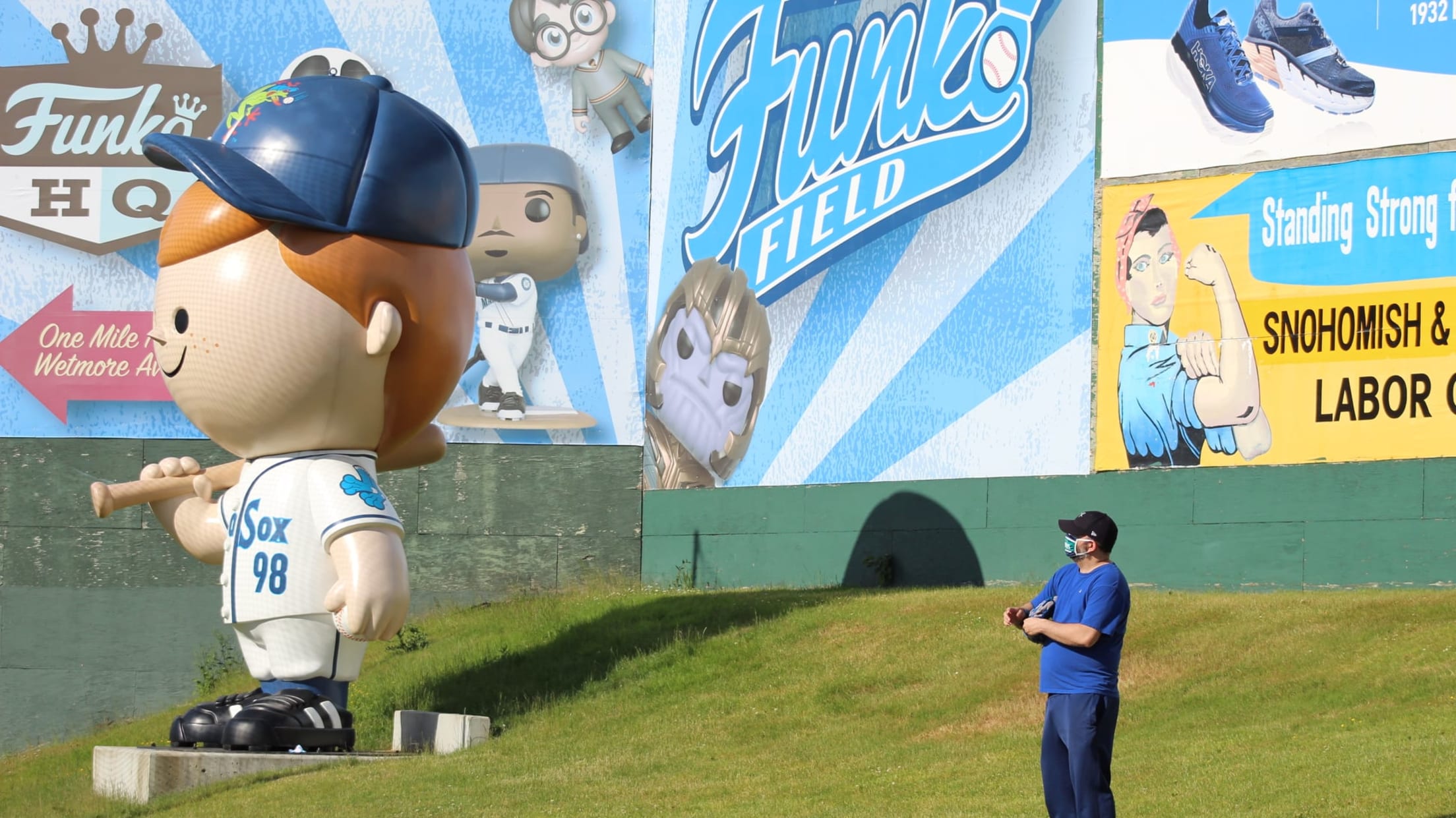 An AquaSox Fan Visits J-Rod Night At Funko Field