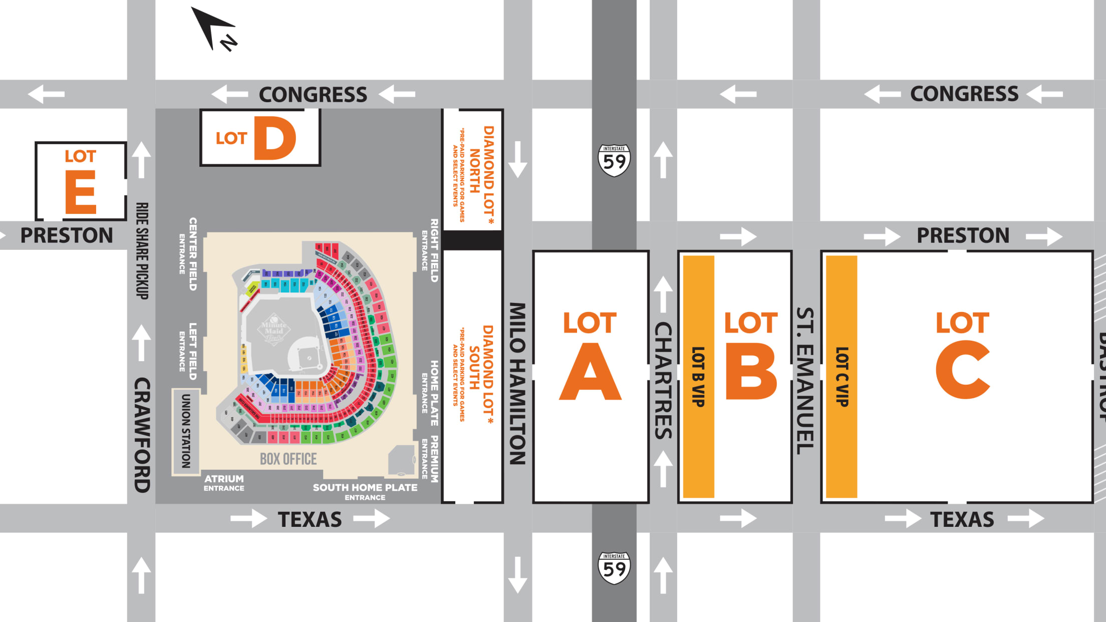 Astros Team Store, 501 Crawford St, Houston, TX, Parking Garages