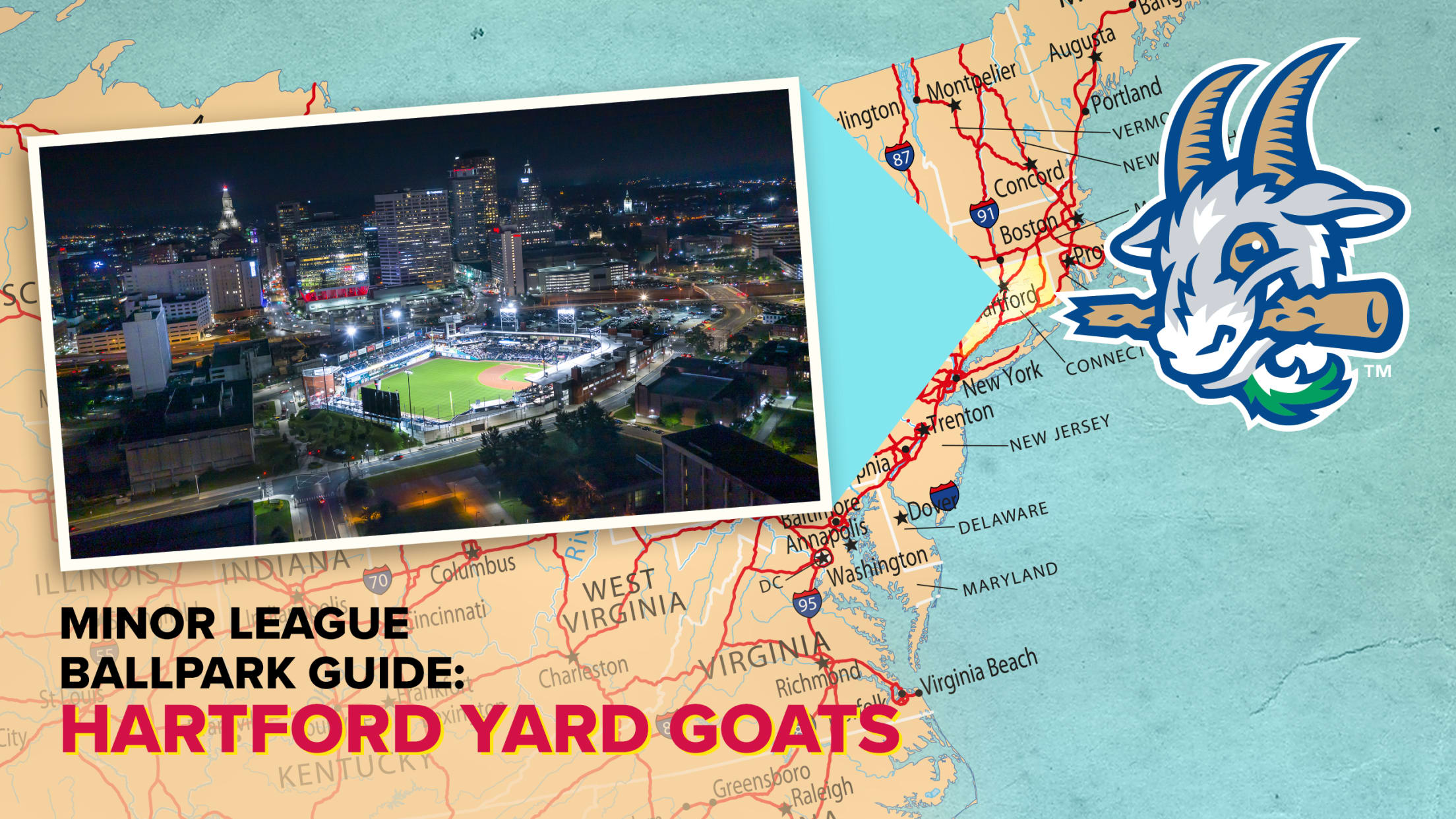 Visit Dunkin' Donuts Park, home of the Hartford Yard Goats