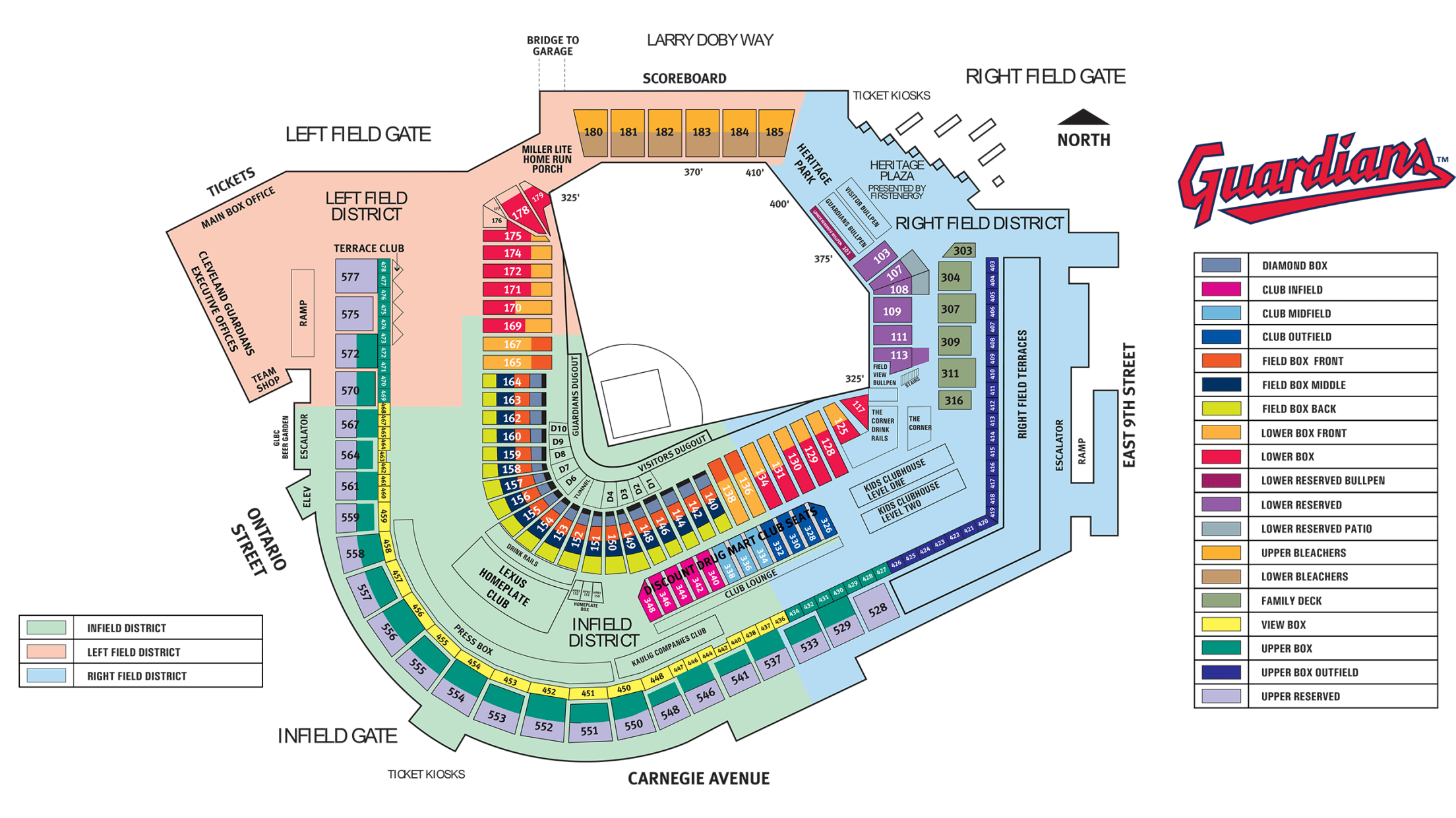 Progressive Field Seating Chart With Rows