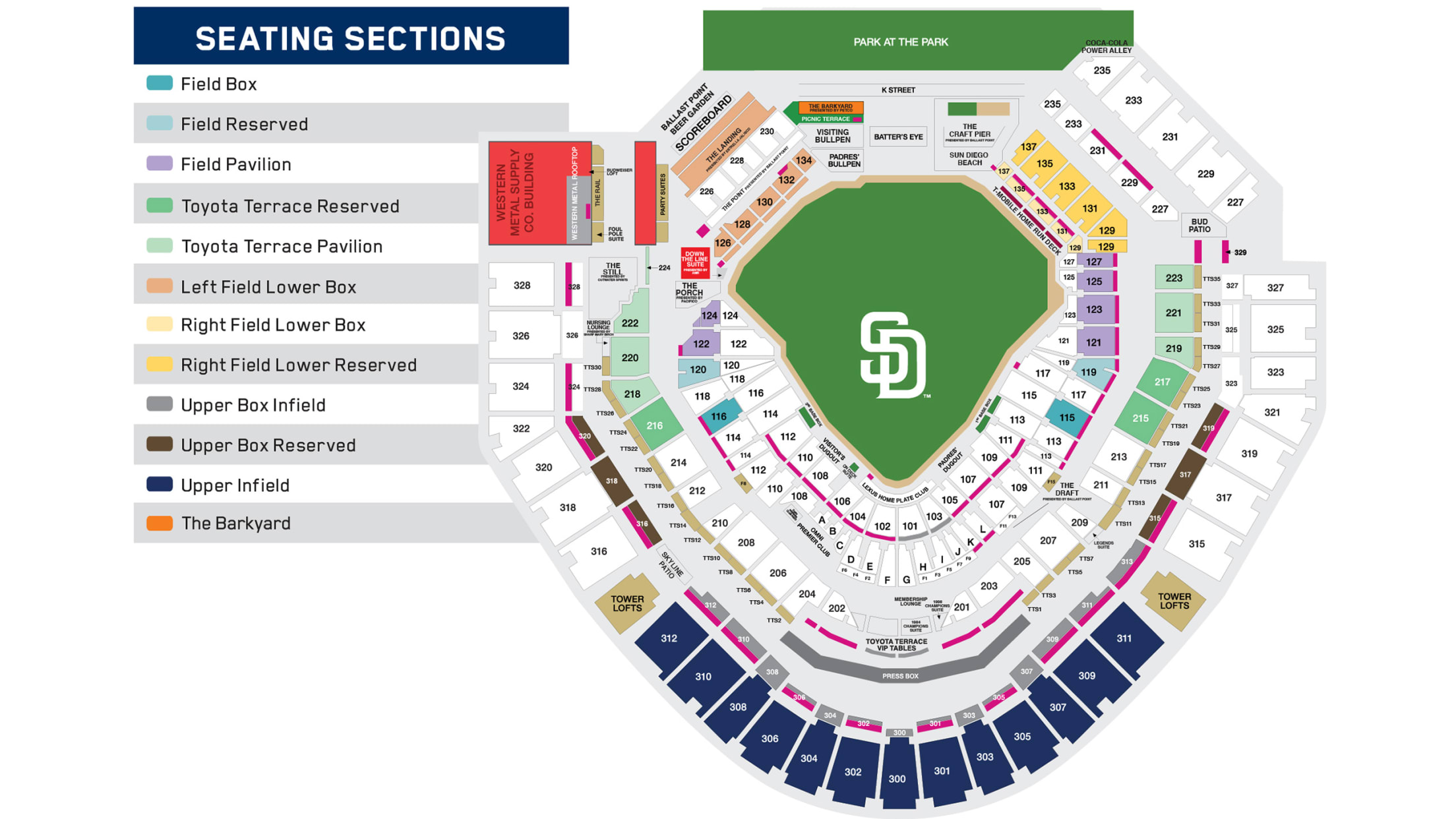 Padres Seats Chart Cabinets Matttroy