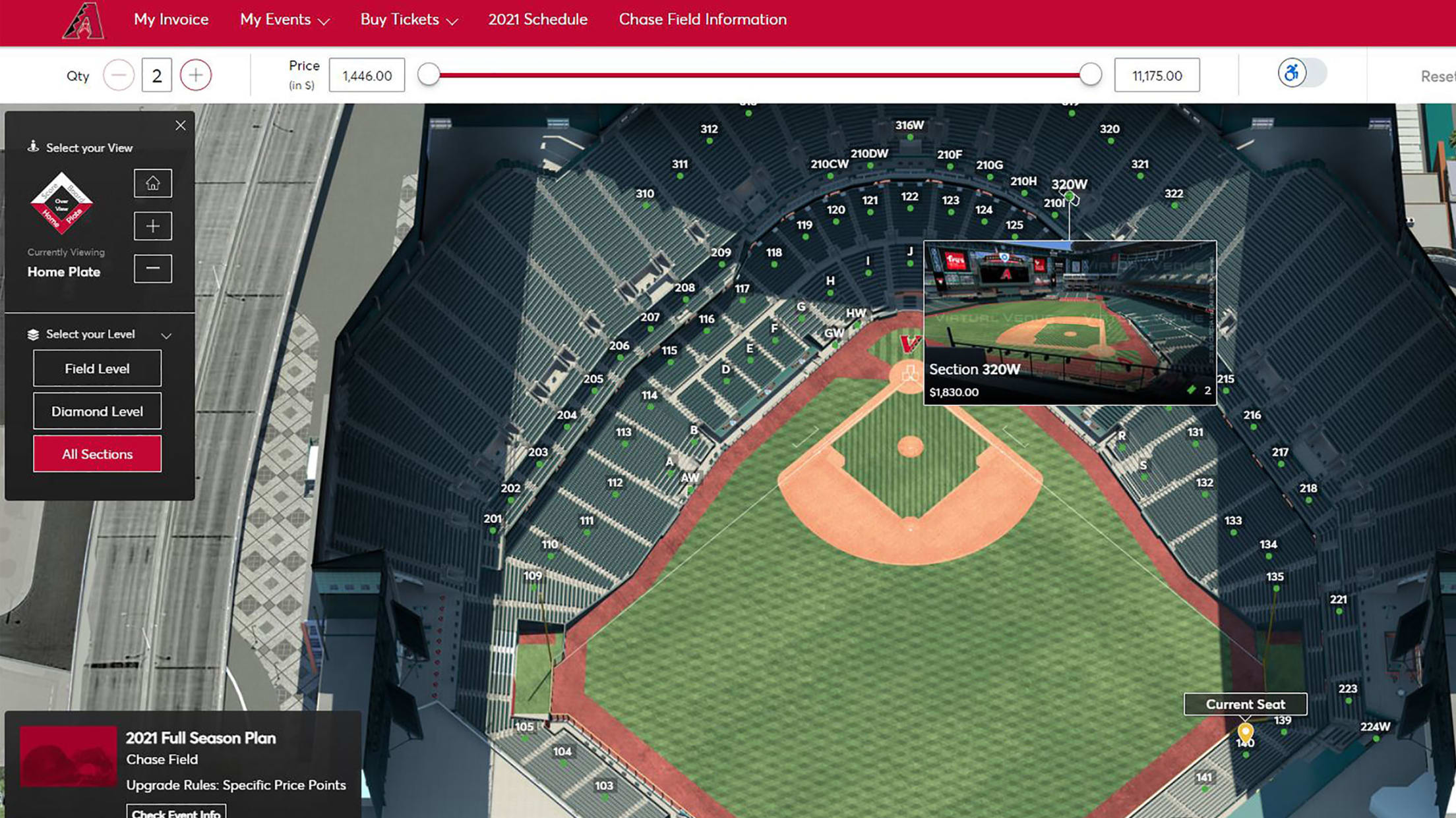 Chase Field 2011 upgrades 