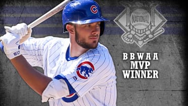 Kris Bryant accepted his NL MVP honor in a batting cage because the work  NEVER stops
