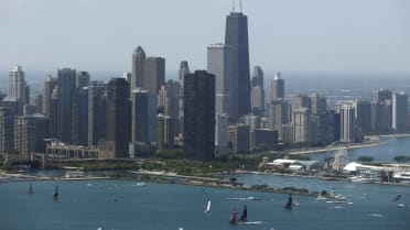 Chicago Baseball Team All Time Legends Chicago City Skyline 