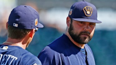 Brewers right-hander Joba Chamberlain works to fit in, on and off the field