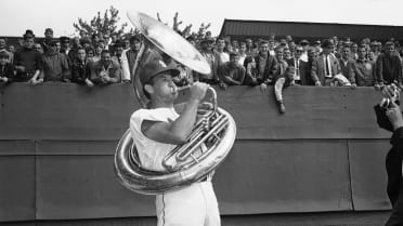 Three years ago I purchased an 8x10 of Bob Uecker playing a tuba