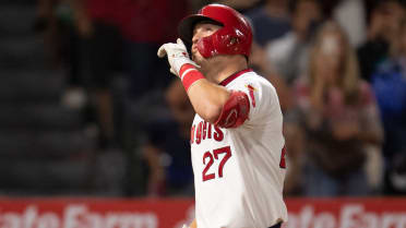 Mike Trout ties home run lead with 45th