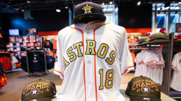 Astros wearing gold-themed uniforms in 2 games