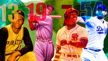MLB stars with different uniform numbers