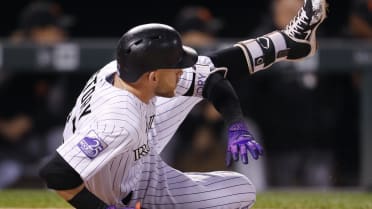 Jun 15, 2018: Colorado Rockies shortstop Trevor Story #27 at bat during an  MLB game between the Colorado Rockies and the Texas Rangers at Globe Life  Park in Arlington, TX Colorado defeated