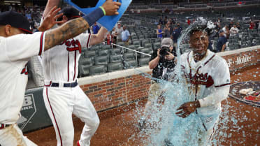Ozzie Albies Game Used Walk-Off Home Run Jersey - June 25, 2018