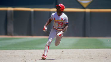 Busch Stadium tarp runs over Vince Coleman