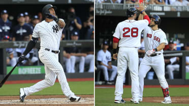 Yanks top Sox 17-13 in MLB Euro debut