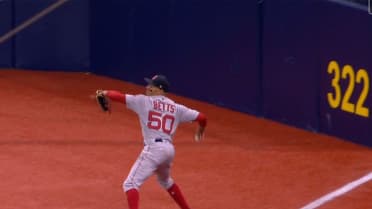 Statcast: Mookie Betts' Unbelievable Throw From Warning Track