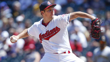 Indians Trevor Bauer Launches Ball to Center Field, Immediately Apologizes