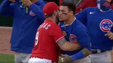 Javy Baez Has Words For Amir Garrett After Hitting Walk-Off For Cubs  Javy  Baez hit a walk off vs Cincinnati Reds pitcher Amir Garrett and IMMEDIATELY  let him know about it