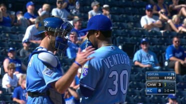 MLB Kansas City Royals 30 Yordano Ventura Blue Jerseys