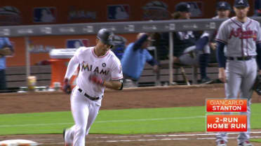 Fan catches Giancarlo Stanton's 300th home run, asks for 2 Bud Lights 