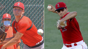 Los Angeles Angels' Gerardo Reyes throws during a spring training