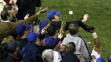 Fan dresses up as Steve Bartman at Bucks game