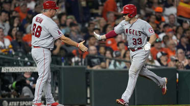 Houston Astros catcher Max Stassi, right, tags out Tampa Bay Rays