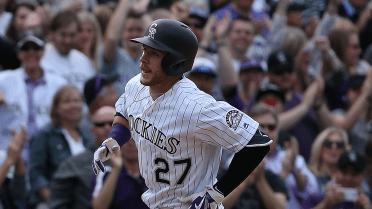 Trevor Story donates gloves and helmet to Hall of Fame after