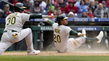 Cristian Pache former Top Prospect will be DFA'd by the Athletics or Traded  for cheap and he hit .302 in Spring Training also has Elite defence and is  super fast. Would you