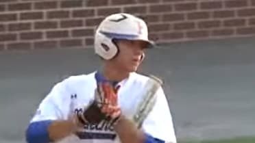 21 Matt Olson of Parkview hits a state championship homerun bomb