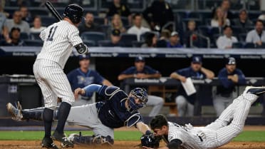 Boston Red Sox Jacoby Ellsbury reacts after being caught stealing second  base in the fifth inning against the New York Yankees at Yankee Stadium in  New York City on August 28, 2008.