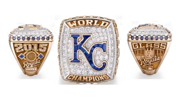 Kansas City Royals 2015 World Series MLB Championship Ring 18K Gold Pl