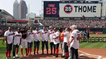 Jim Thome has No. 25 jersey retired by Cleveland Indians