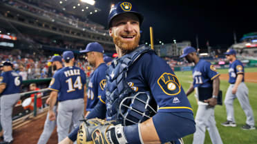 NWT Majestic '14 All Star Game Jonathan Lucroy Milwaukee Brewers