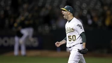 Mother's Day emotions for A's pitcher Mike Fiers following no-hitter