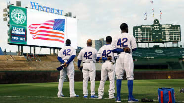 Savoring 42's monumental legacy. Dodgers, Cubs appreciate Hall of