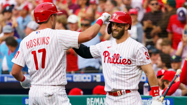 Kyle Schwarber, Rhys Hoskins failing to produce in Phillies lineup