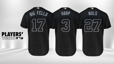 Phillies' jersey nickname selections for Players Weekend