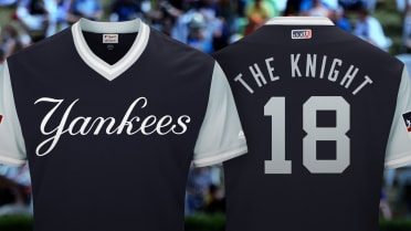 Yankees #27 Giancarlo Stanton Black Parmigiancarlo Players Weekend