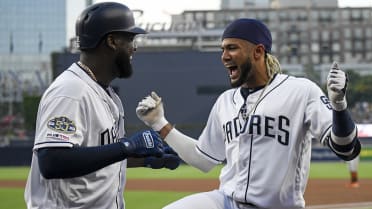 I'm Franmil Reyes. Big fun starts now.' Padres outfielder's personality  matches his big swing - The Athletic