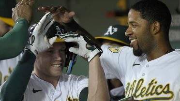 Athletics rookie Nick Allen notches first career multi-homer game vs.  Giants – NBC Sports Bay Area & California