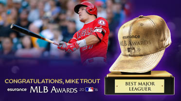 MLB 2016 MVP Mike Trout & Kris Bryant AL NL