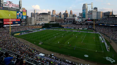 Crew transforms Comerica Park into soccer pitch