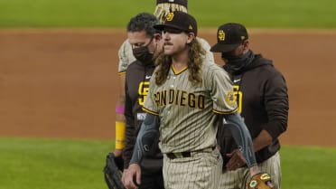 Padres' Clevinger leaves game vs. Angels after one inning