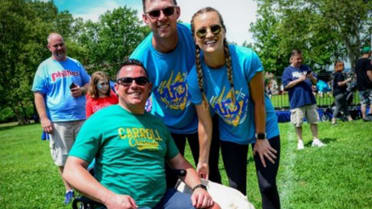 Philadelphia Phillies slugger Rhys Hoskins, his wife Jayme and their dog  Rookie, all longtime Muscular Dystrophy Association supporters were set to  once, By MDA Team Momentum