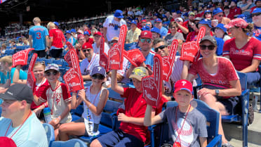 11-year-old celebrating birthday at Phillies' ballpark surprised with swag,  great seats - CBS Philadelphia