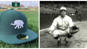 Oakland A's Elephant Beanie, Crocheted Baseball Hats, Made to