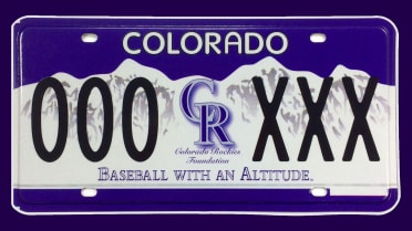 Authentic 2018 COLORADO ROCKIES - BASEBALL License Plate - High Quality