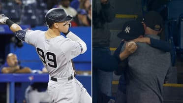 Aaron Judge smashed a massive BP home run to the Rogers Centre