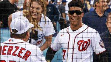 Juan Soto wears Trea Turner jersey at Dodgers game